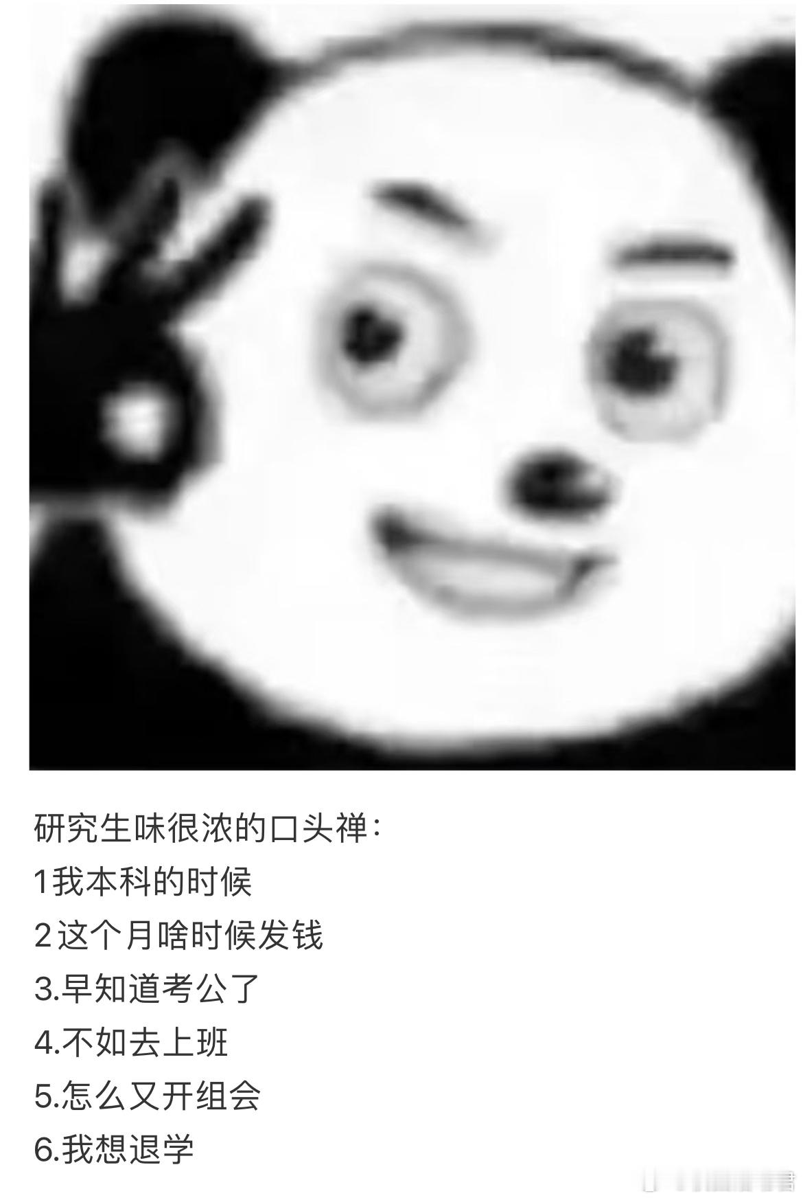 研究生味很浓的口头禅：​​​