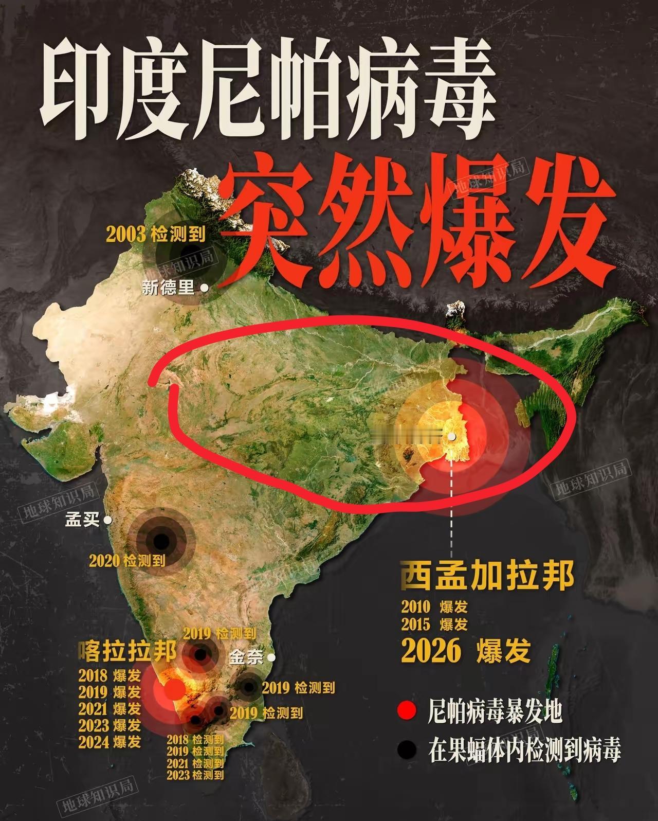 突发特讯！中国已通知世界，中国已将“尼帕病毒”纳入出入境监测和预防名单，引起全