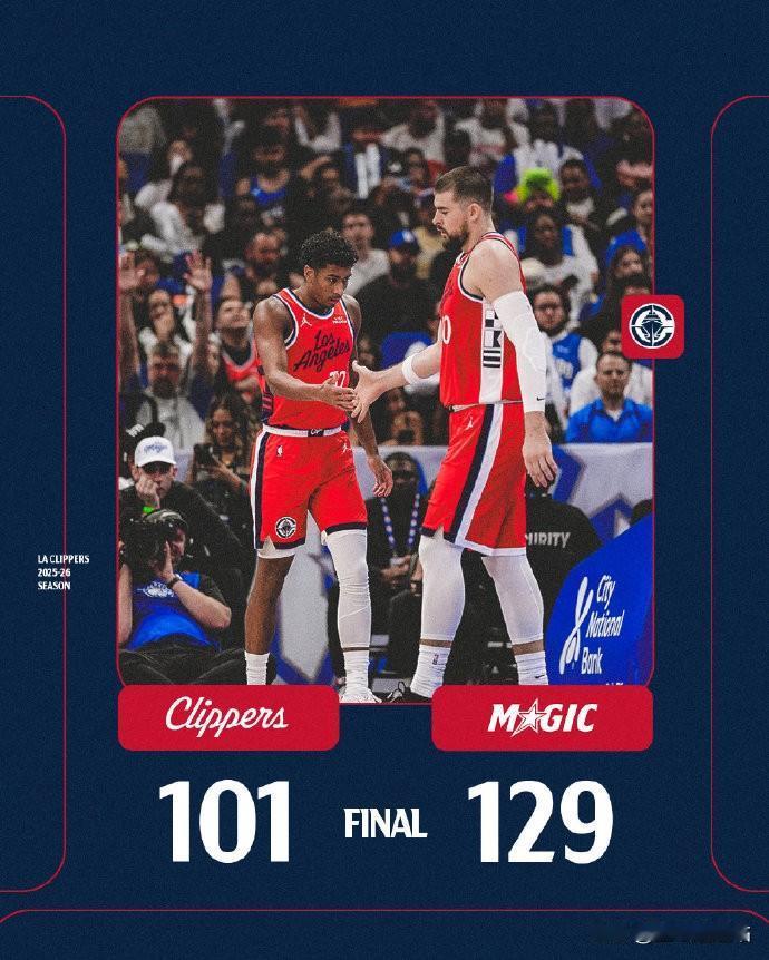 哈登：你还要我怎样？要怎样？结局就这样！快船客场挑战魔术的比赛，呈现了一边倒的