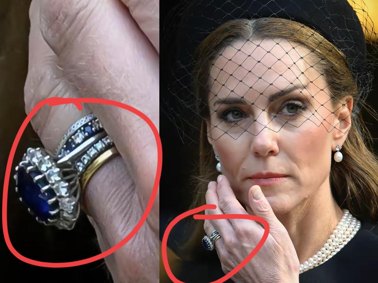 蓝宝石戒指宣示主权！凯特的这一步棋，走对了？“傻白甜”，绝对不是凯特的标配！