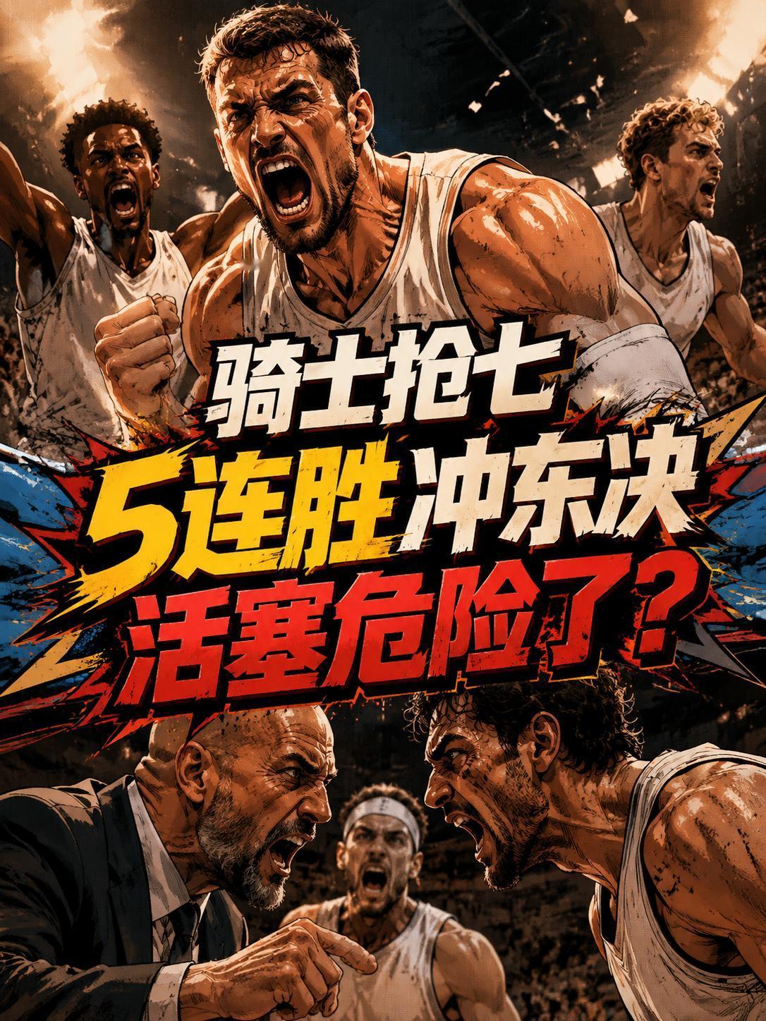 NBA官媒：骑士队全力冲击东决！抢七五连胜，活塞队危险了？没错，东部半决赛确实被