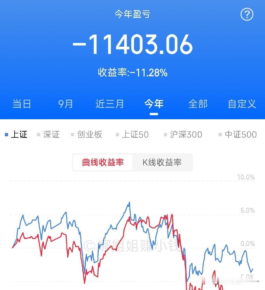 事实证明，熊市不可怕，牛市才会大亏。我是不到10万本，5年总共亏19000，光