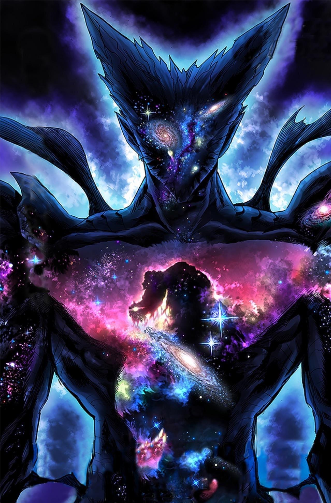 在《一拳超人》里被神明赋予力量之后进化的“星空饿狼”。“星空饿狼”此时的危害等