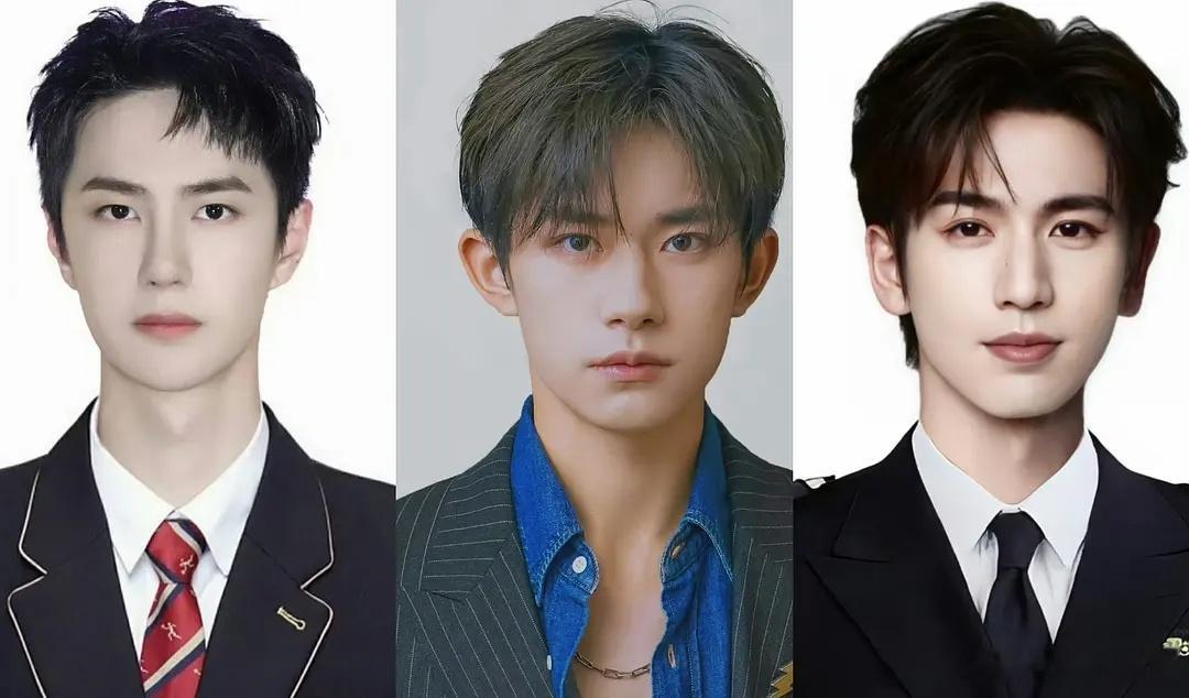 大家更get短脸还是长脸男明星？长脸代表王一博易烊千玺张凌赫短脸代表王源