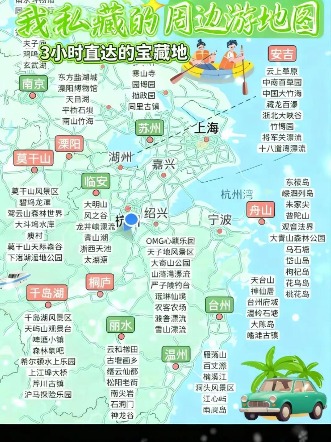 江浙沪周边游玩攻略。热门江浙沪地区周边游玩一览表！有亲子又有自然奇观！