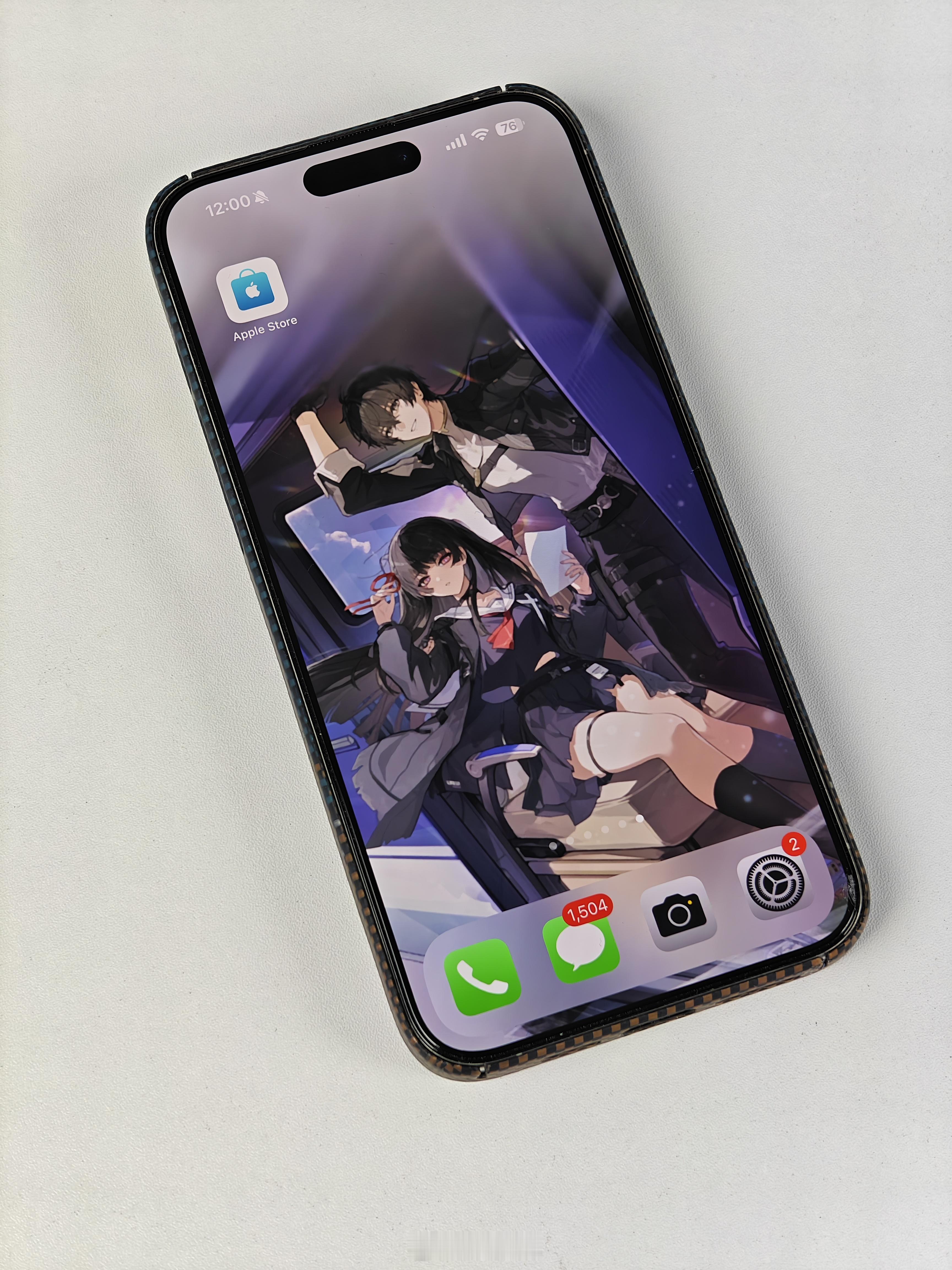 工作室小伙伴的15ProMax，因为没更新到iOS18，AppleStor