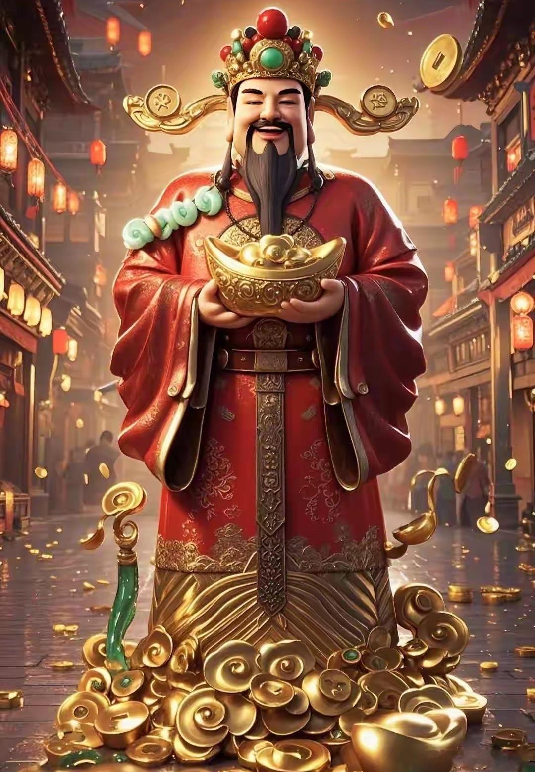 新的一周开始接新的财神爷回家，居然刷到了财神爷肯定难拜拜再走让财神爷保佑我们发发