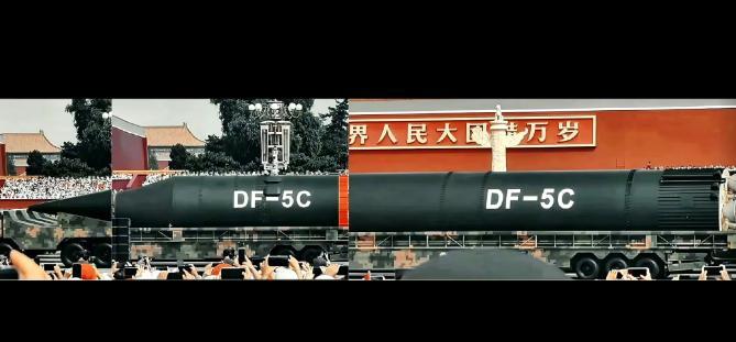 有网友吐槽，为什么阅兵的时候不把DF-5C组装起来进行展示，是不是因为这款武器如