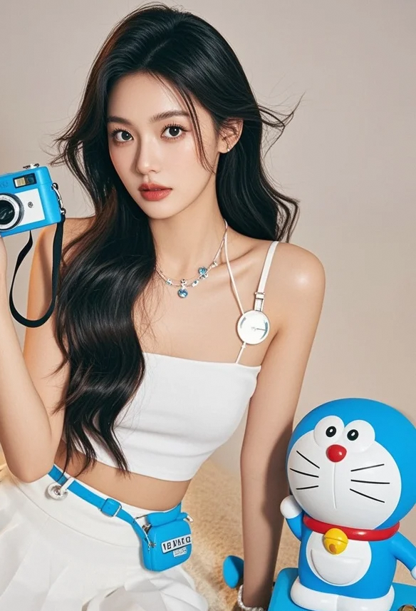 她穿越到哆啦A梦的世界，竟然成了大雄的女神！