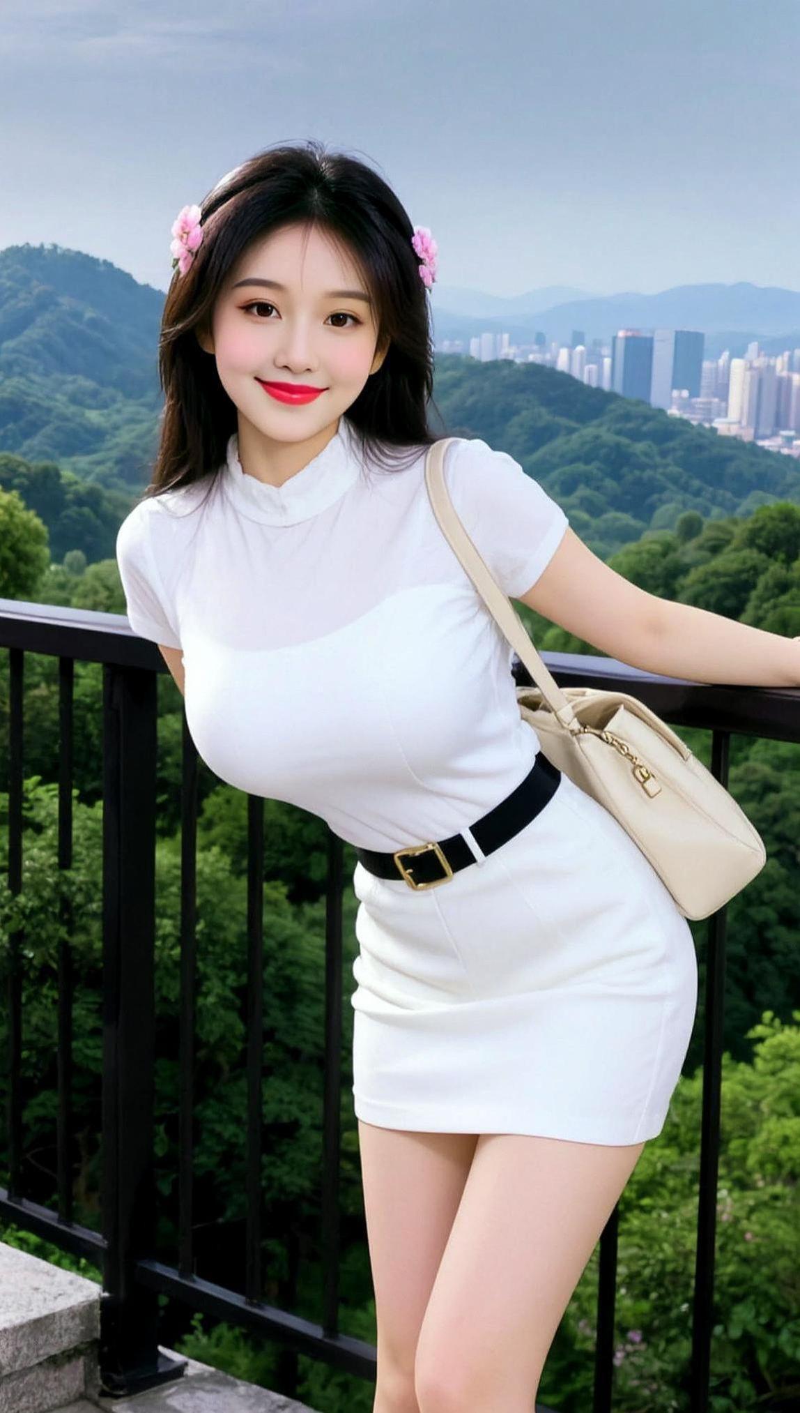 山的这边是乖乖女，山的那边…等你来发现。AI美女山那边少女写真花季少女