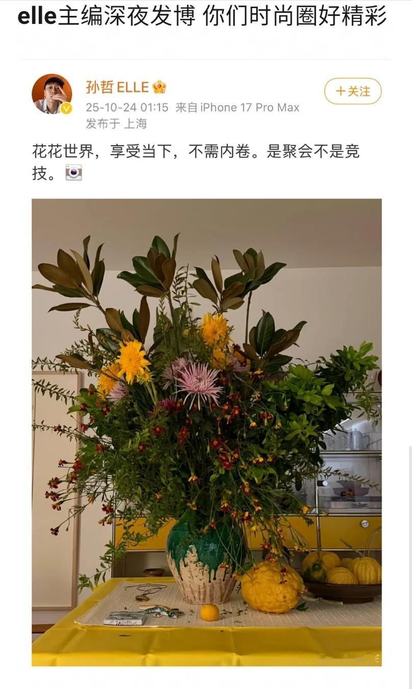 VOGUE晚宴elle主编深夜发文疑似倒油今天vogue盛典[笑着哭]又或是为即将