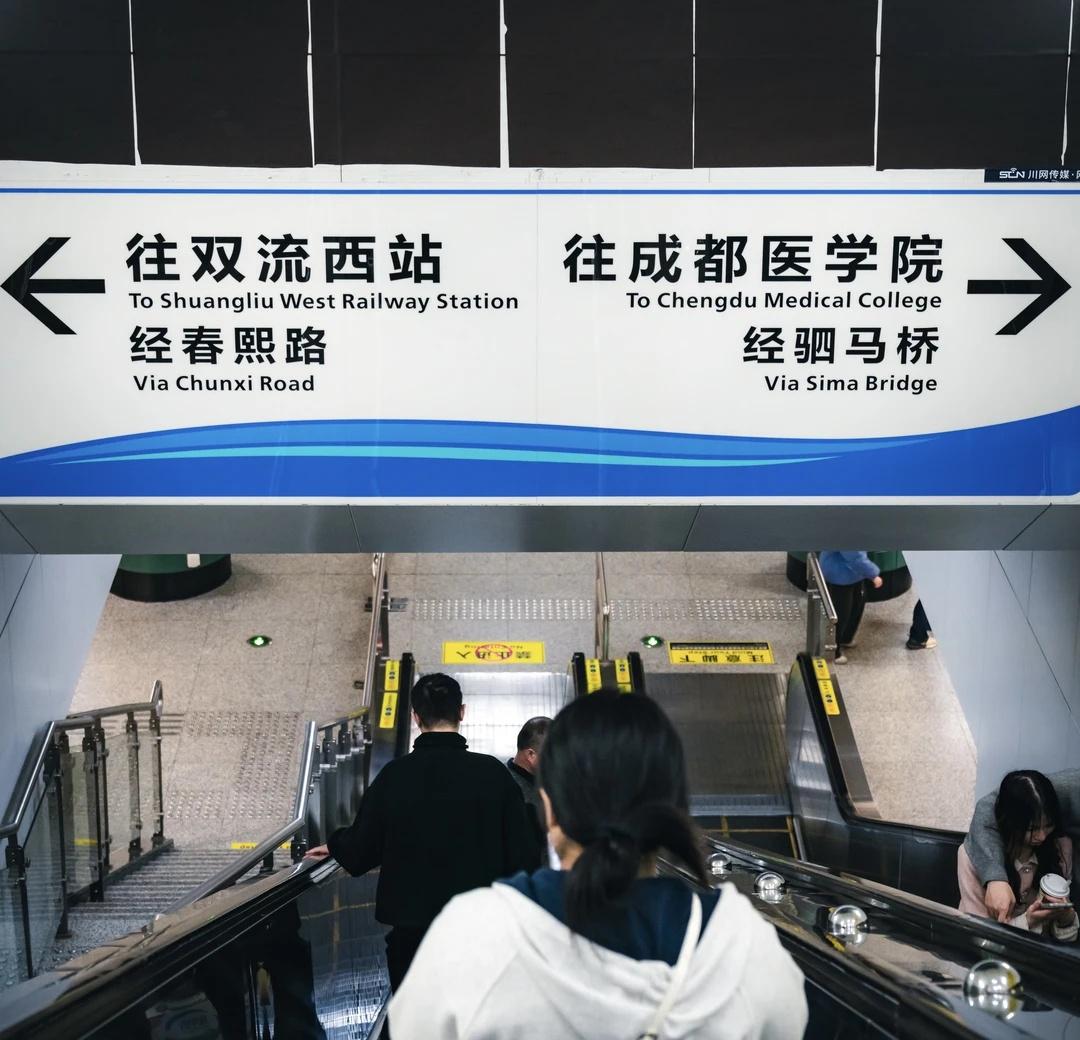 成都地铁导视系统，超越北上广深？刚刚，刷到一个视频，是关于成都地铁的。在