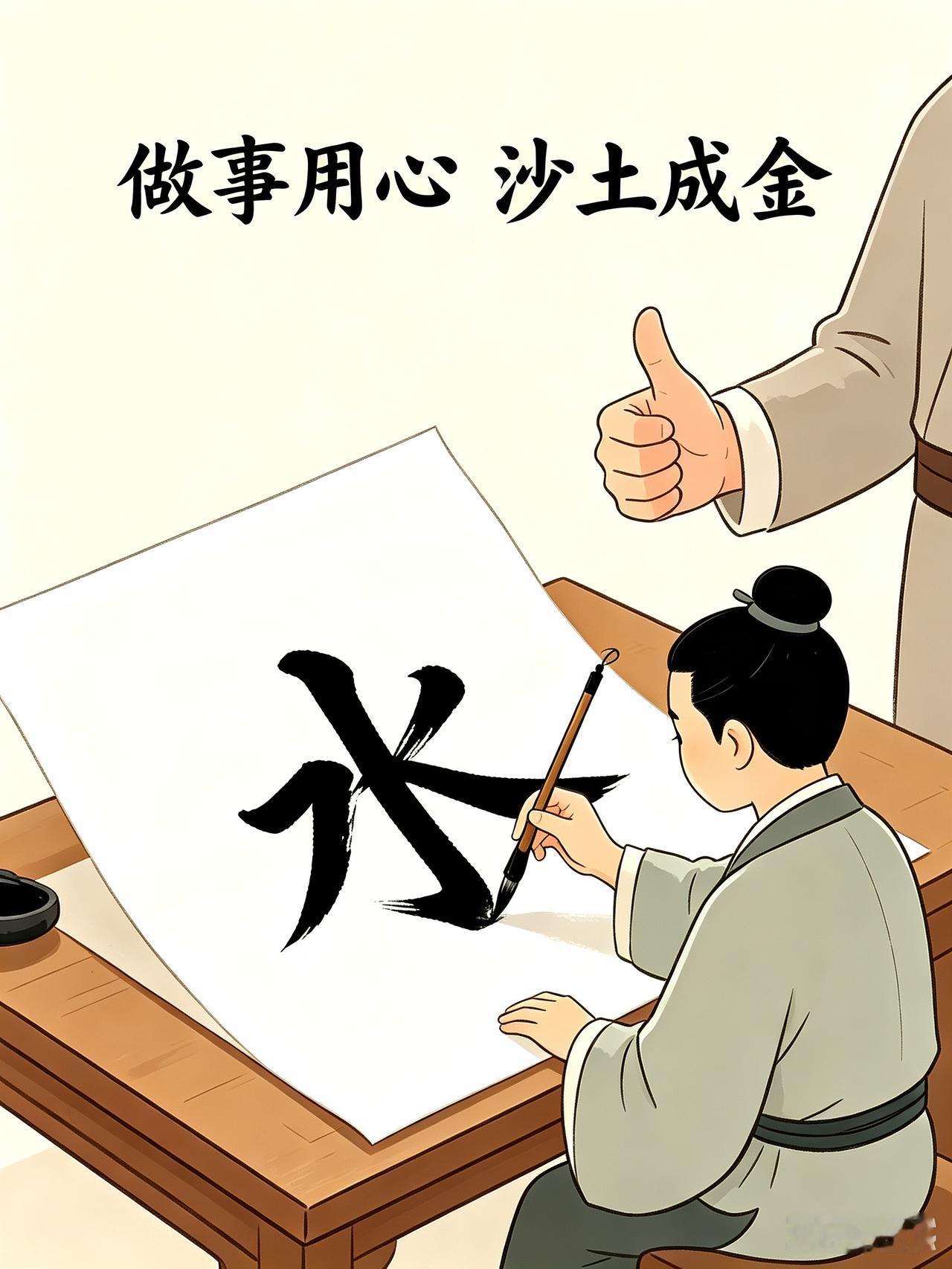 小故事用心米芾(fú)书法享盛名，愿听他咋学字吗？小跟私塾