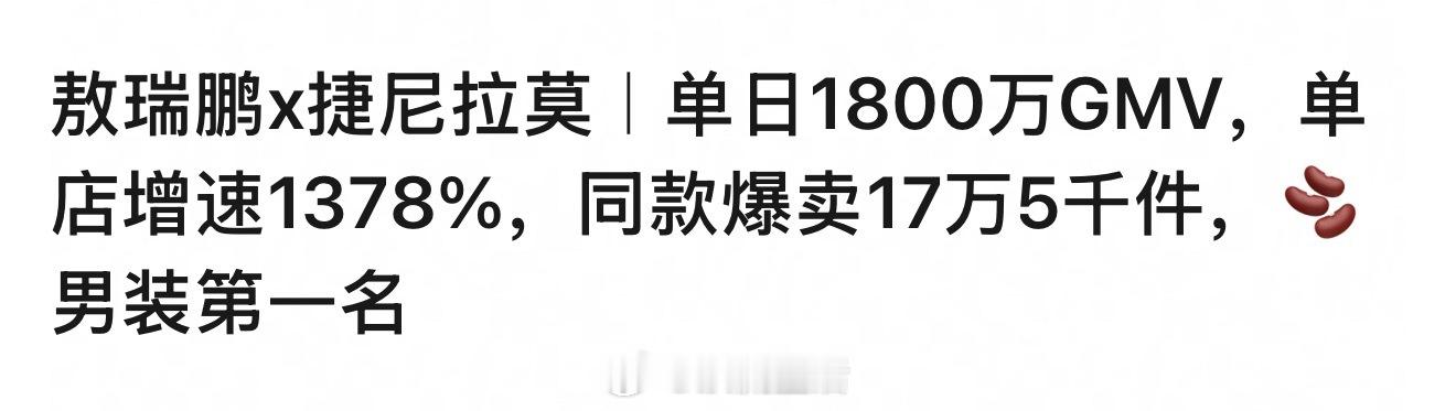 敖瑞鹏商务战报来啦，确实上身效果给品牌很加分​​​