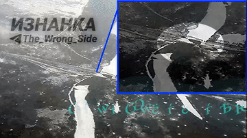 俄军西部集群发布视频，乌军在奥斯科尔河假设的一座临时桥梁被发现，这可不是浮桥，而