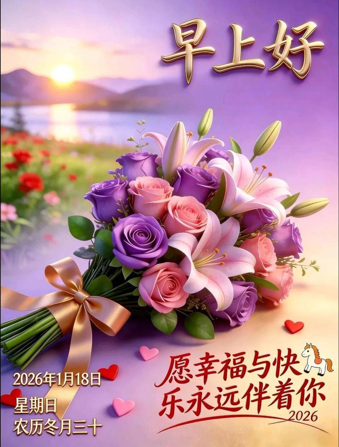 ✨🌈早安，新的一天，在这清新宁静的时刻，愿你今日好运常伴，启程即坦途，所遇皆温