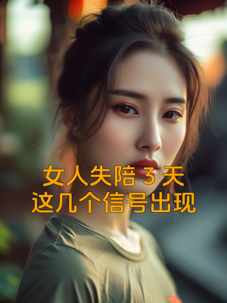 女人失陪3天，这几个信号出现