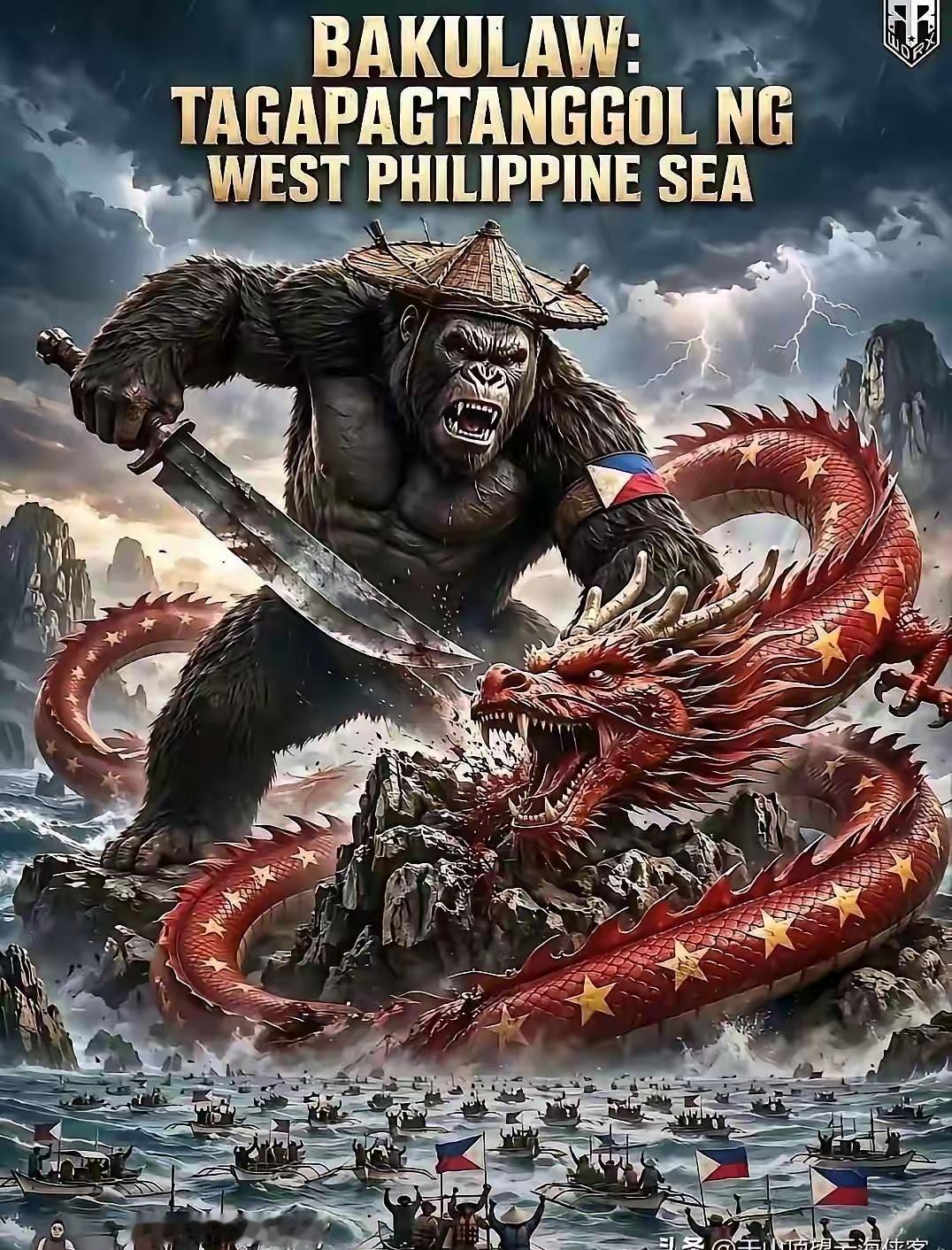 越解释越尴尬！菲律宾“金刚屠龙”漫画反击！彻底把自己玩破防了！网友：就你