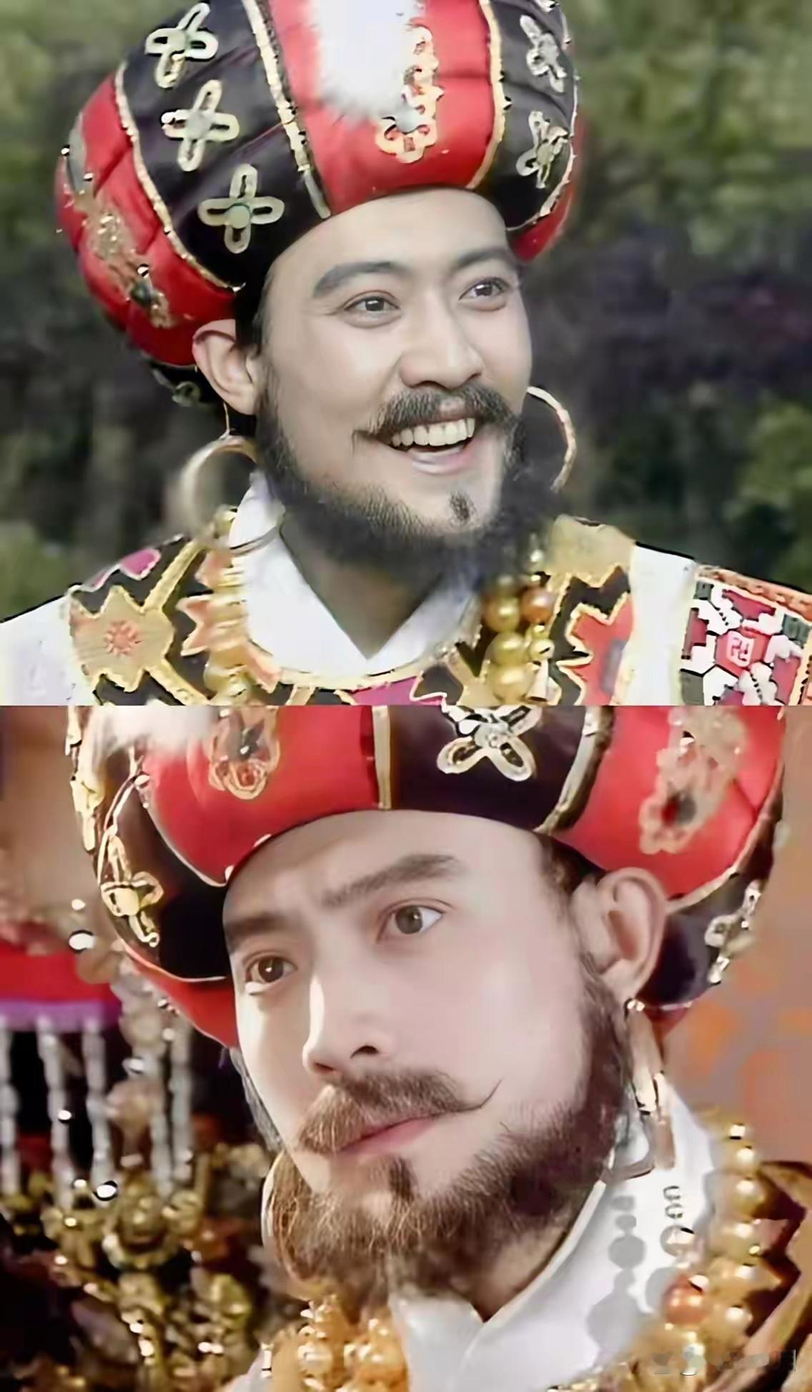 小时候看86版《西游记》，就觉得朱紫国国王超帅。络腮胡下藏着一张俊脸，妥妥的“美