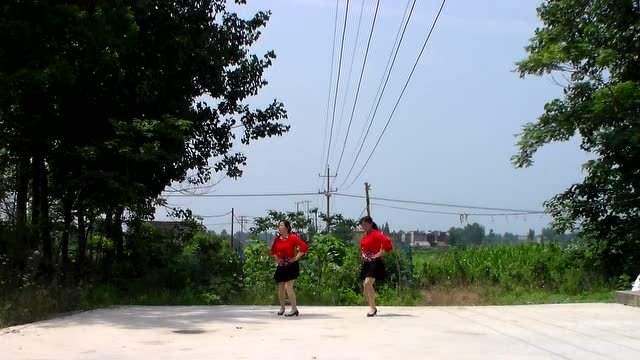 宣城心怡广场舞《天籁之爱》(双人舞吉特巴}_