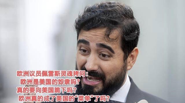 欧洲议员佩雷斯在议会上震撼质问：坐在这里720个议员们我们现在成了美国的傀
