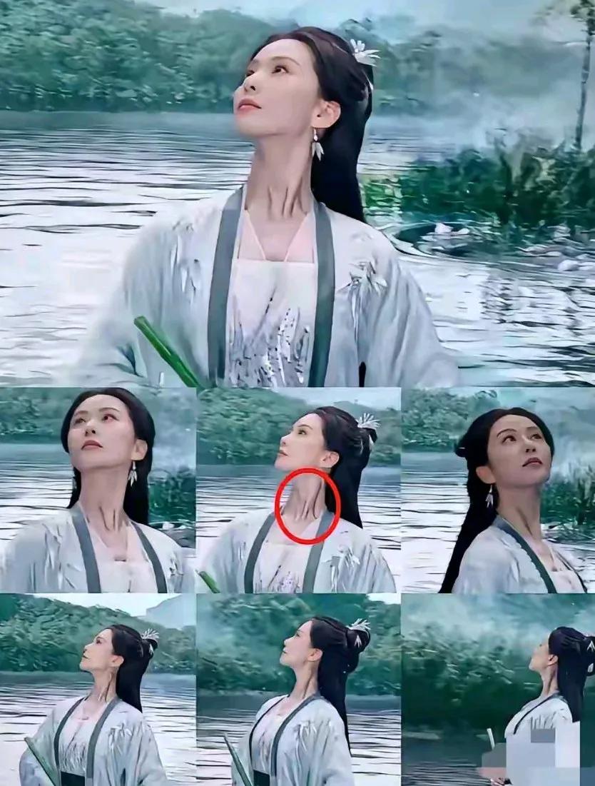 其实，我不怪刘诗诗。我怪导演。导演在监视器后面看啥呢？脖子凹长这样咋不管呢？