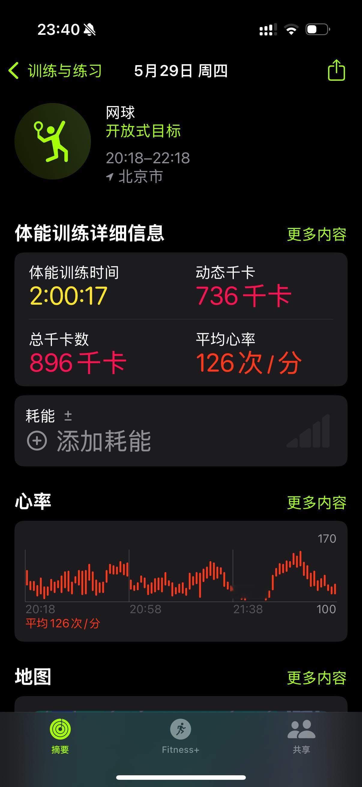 嘻嘻今天又打了俩小时网球，为这周日我人生第一场网球比赛做准备​​​