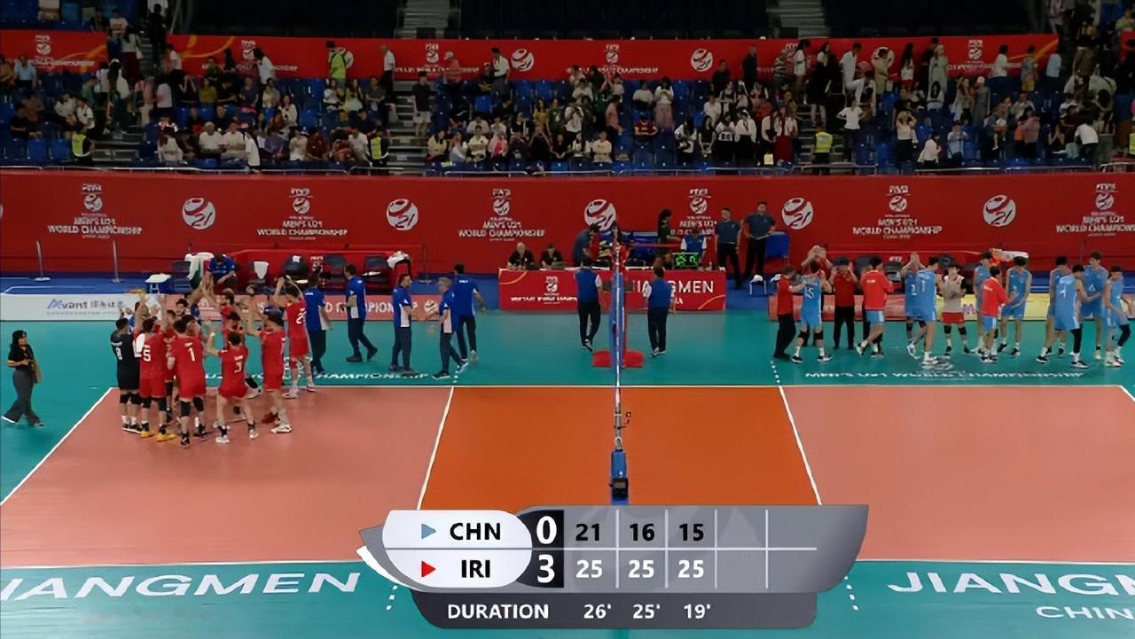 U21男排与伊朗的差距，大到你无法想象。堪堪一个小时吧，0:3，天时地利人和