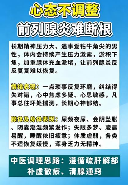 前列腺炎反复难好，别忽略情绪这个关键因素