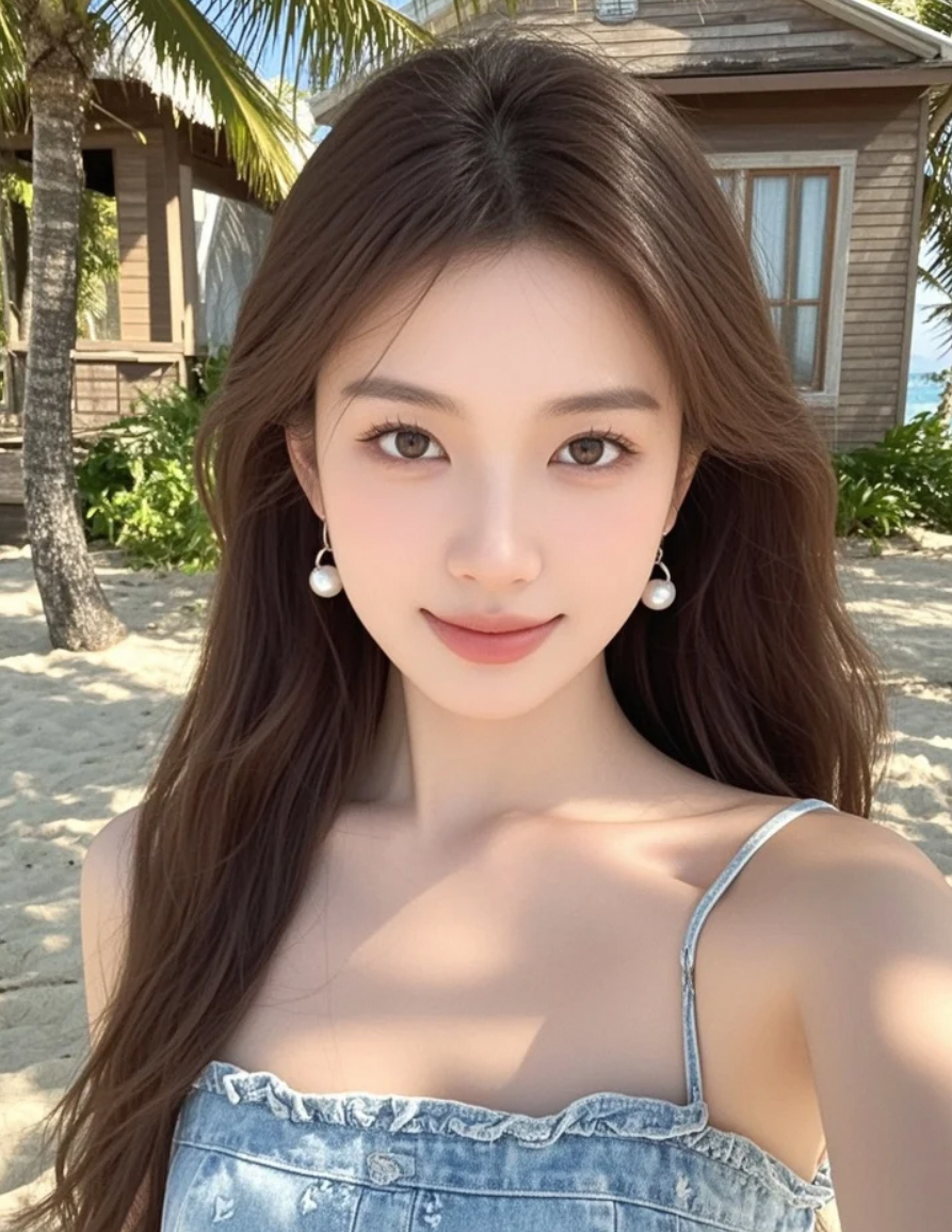 海浪为伴，我用自拍收藏夏日。