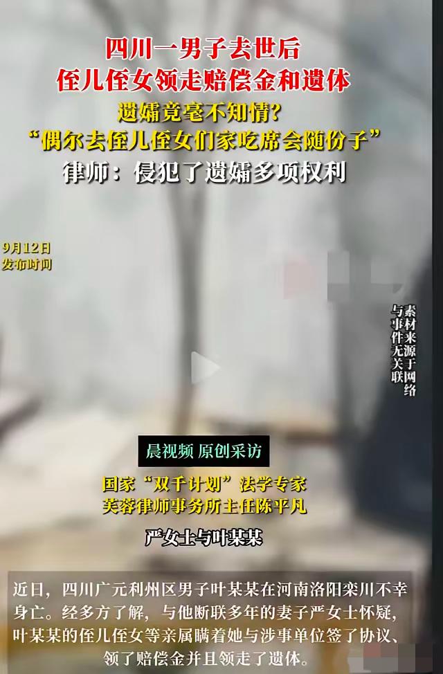 这事儿听起来就让人来气！四川广元的严女士真的太惨了。2000年她和叶某某结婚