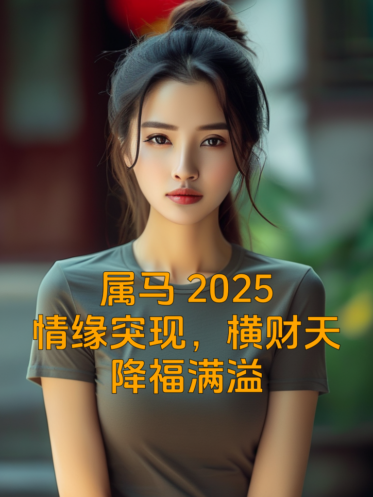 属马2025：情缘突现，横财天降福满溢