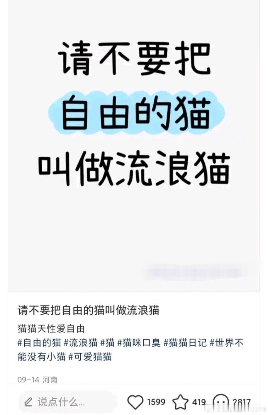 小猫🐱你自由了。​​​