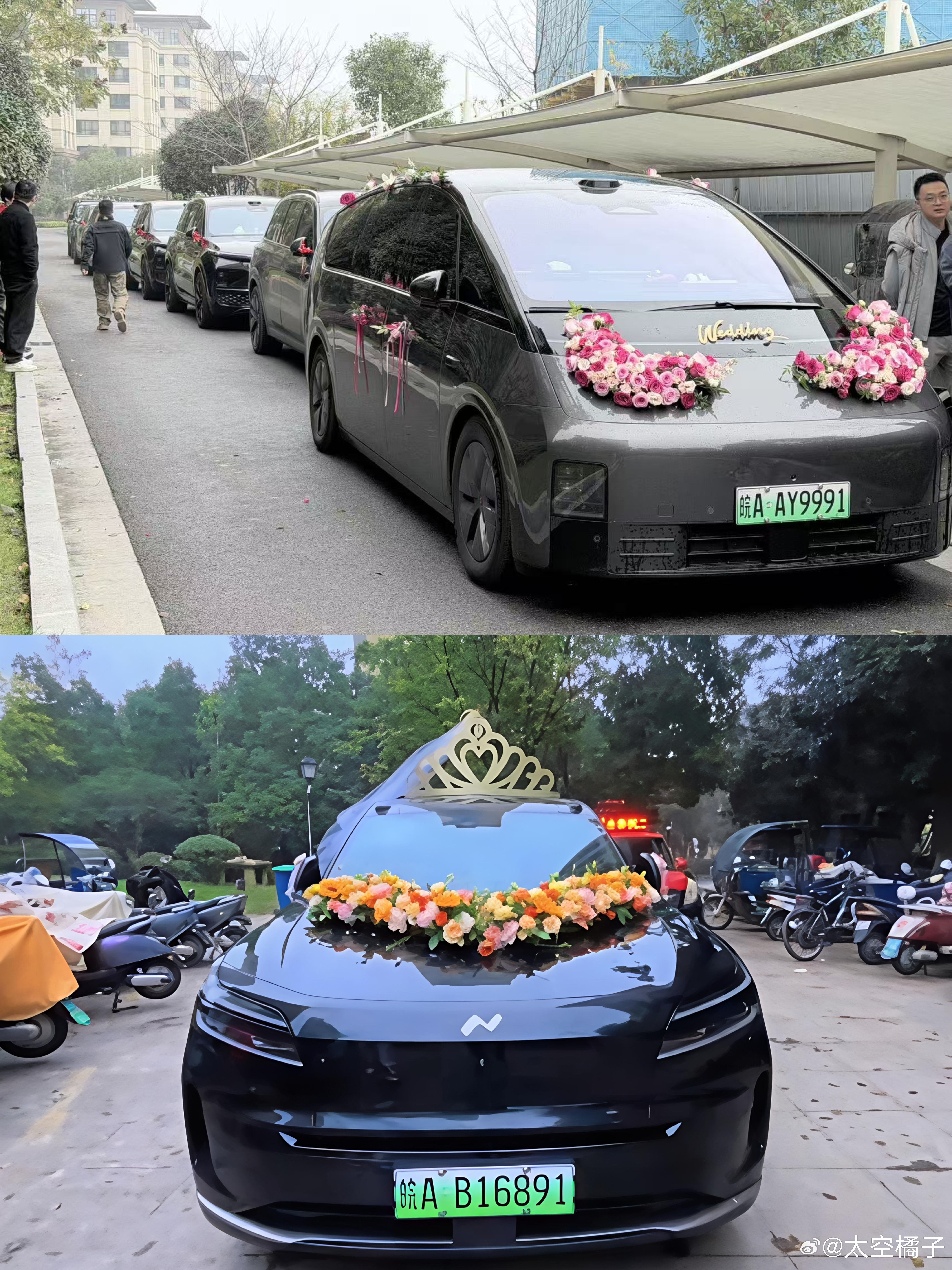 婚车市场，也偏偏发生了变化00后不要BBA了…如果再来一次的话我也选国产电车车队