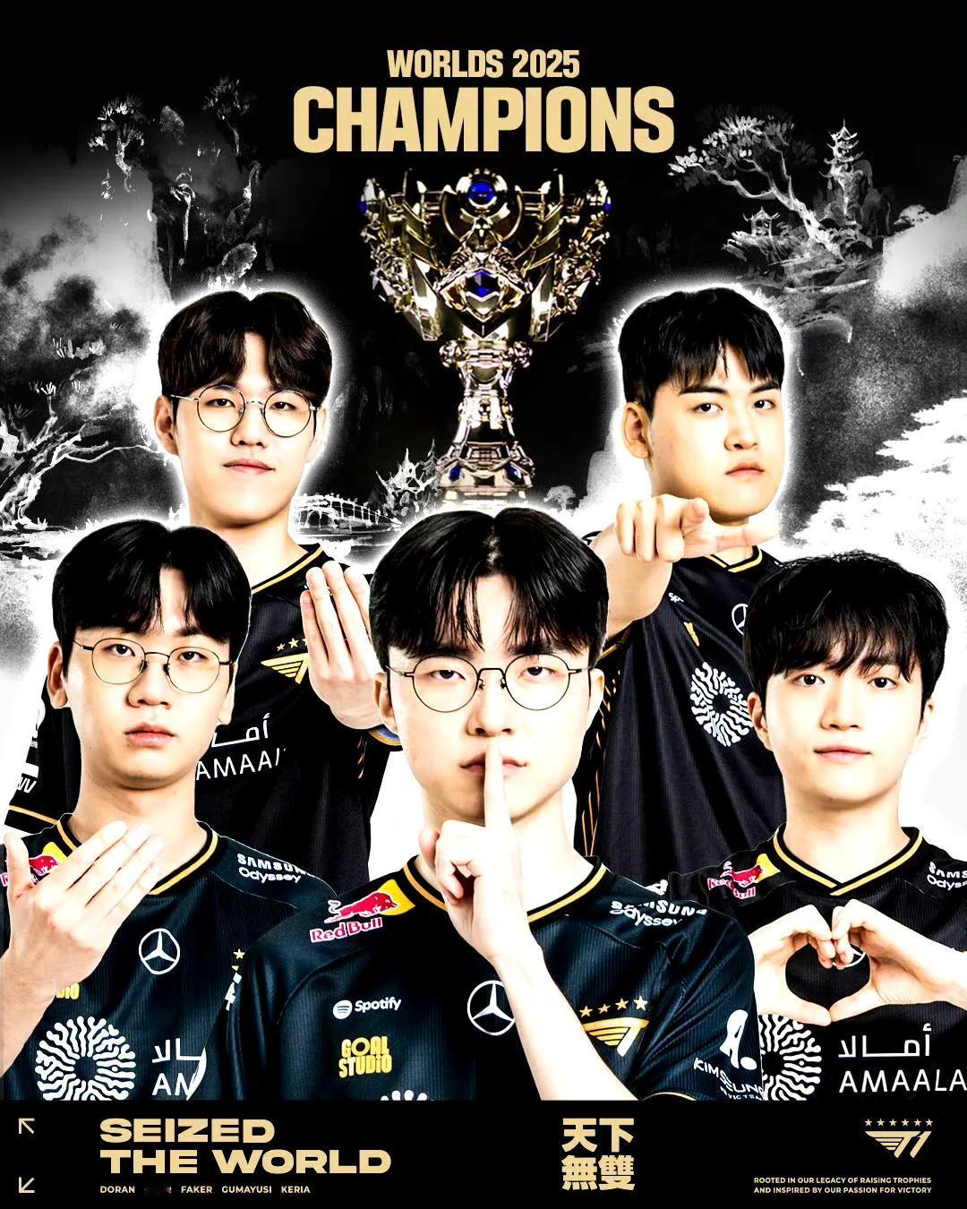 浪花淘尽，我自屹立不倒，六冠加身，还有谁？S15结束了，新的记录诞生，T1完