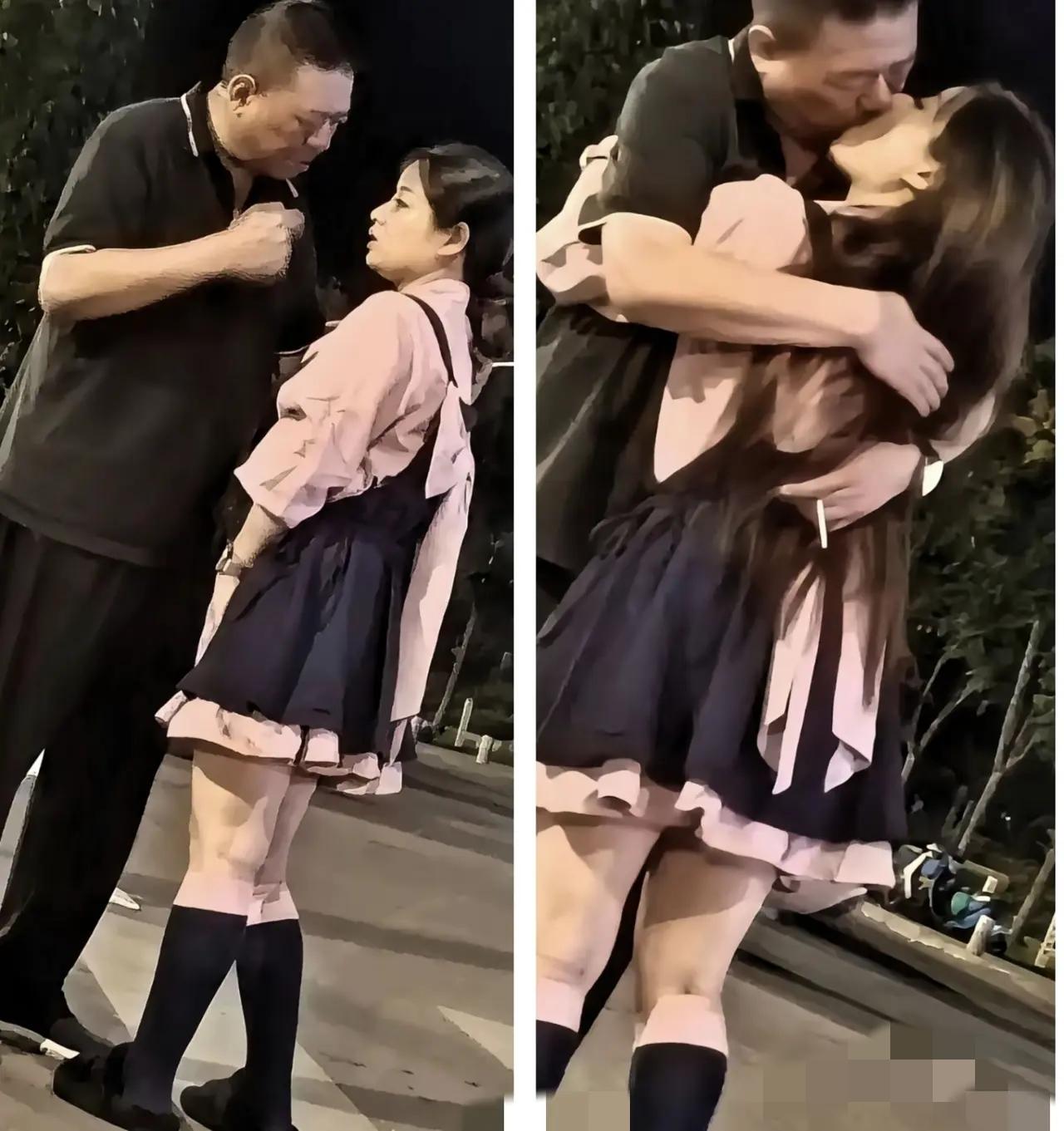 晚上在街头瞅见一幕，直接给我看愣了——穿黑T恤黑裤子的大爷，看着就像楼下遛弯买酱