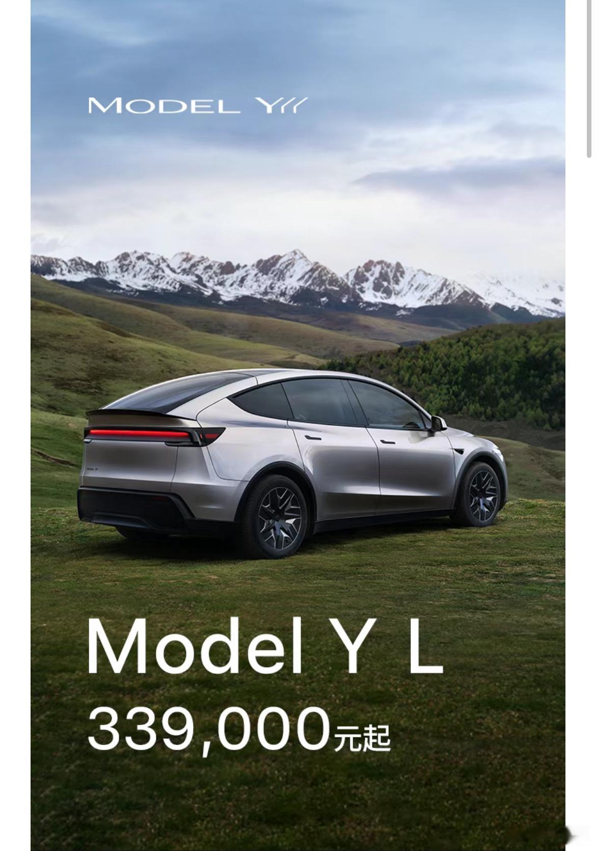 ModelYL卖33.9万。咋说呢，第一印象就觉得贵了。再一看目前的价格