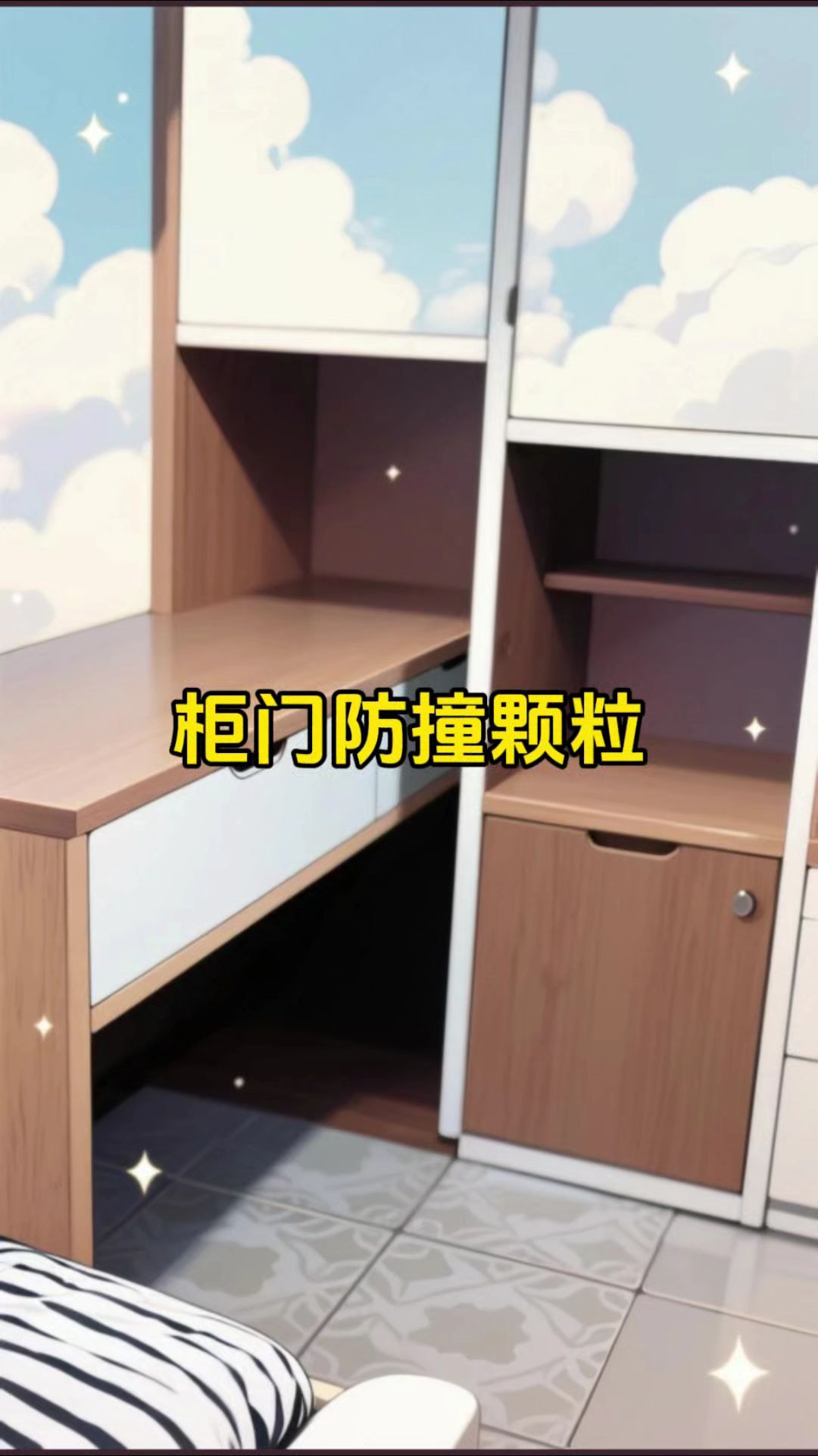 柜门和家具有磕碰撞墙的，一定要贴上这个硅胶防撞颗粒，保护家具和墙面，还...