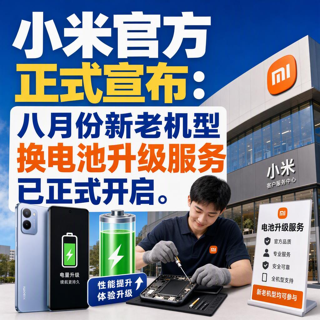 很多人以为手机用两年电池不行了就该换新机。但小米这次官方公告告诉我们，花不到两