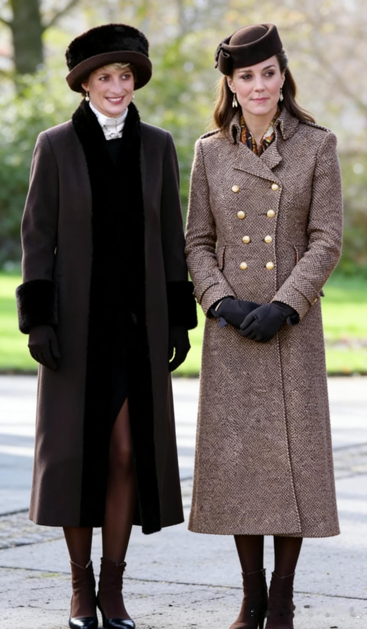 婆媳大衣同色系来喽，优雅随性的两个时尚婆媳。这场跨越28年的合照，让很多喜欢黛