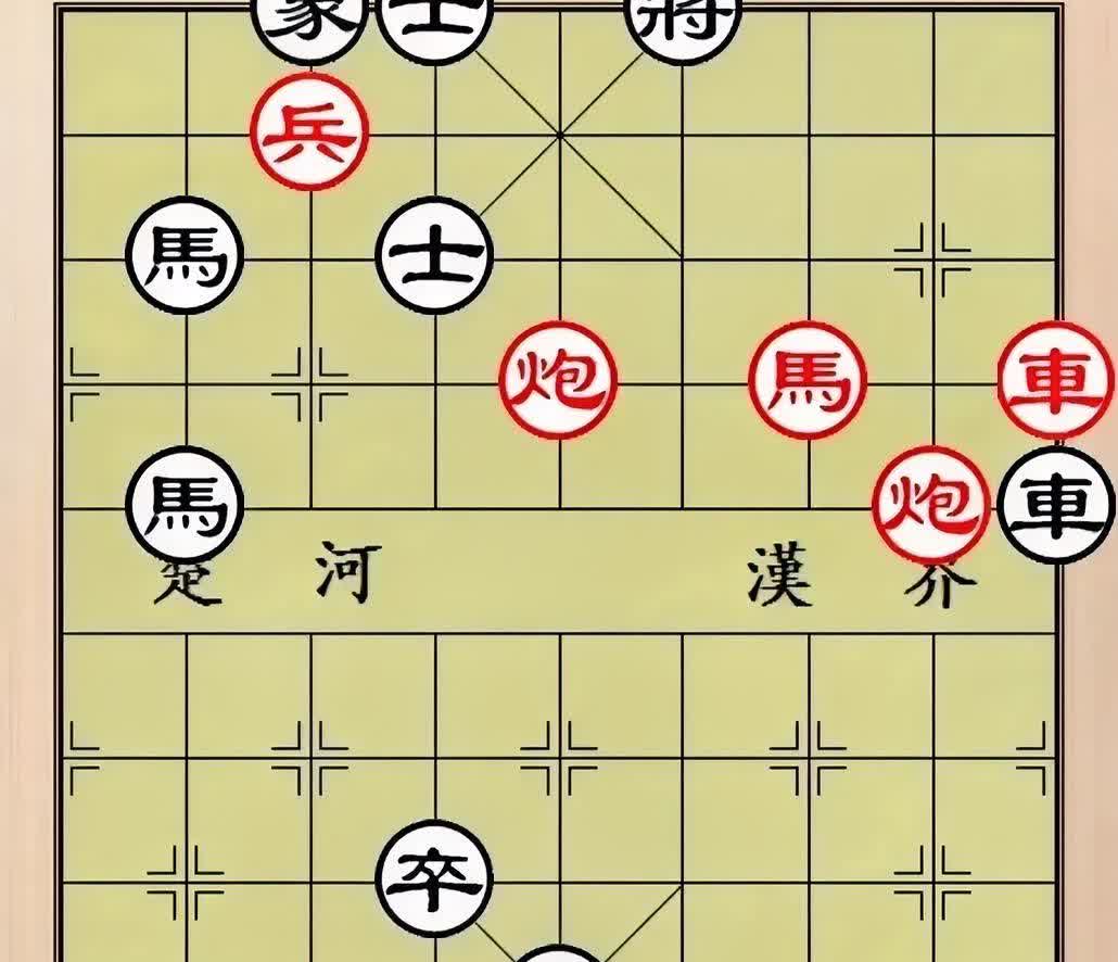 这是一盘高难度残局，能解开者非高手莫属。盘面上黑棋攻势凌厉，双卒牴角卡喉，侧面虎