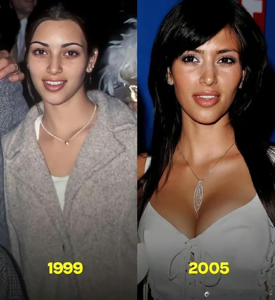 金·卡戴珊颜值变化轨迹，那一阶段比较符合你们的审美？