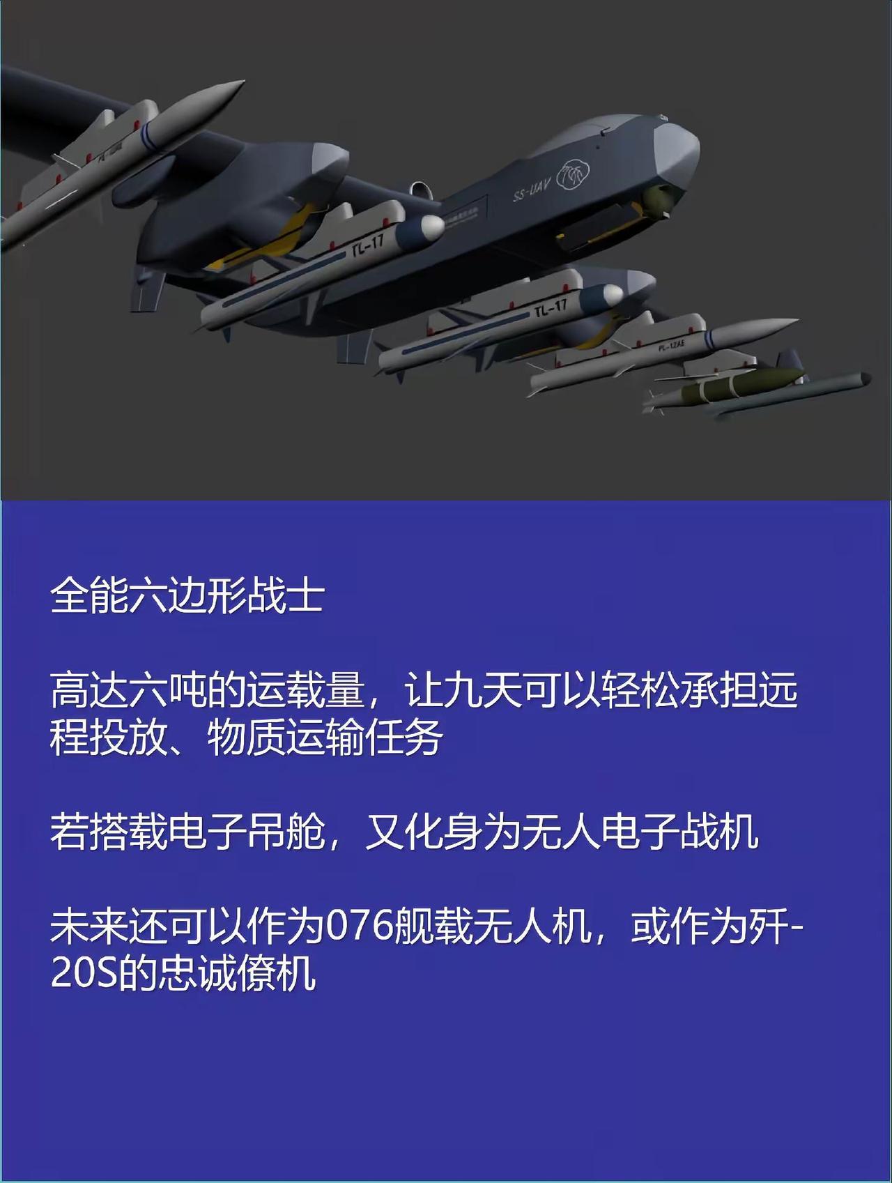 九天重型无人机空中航母。