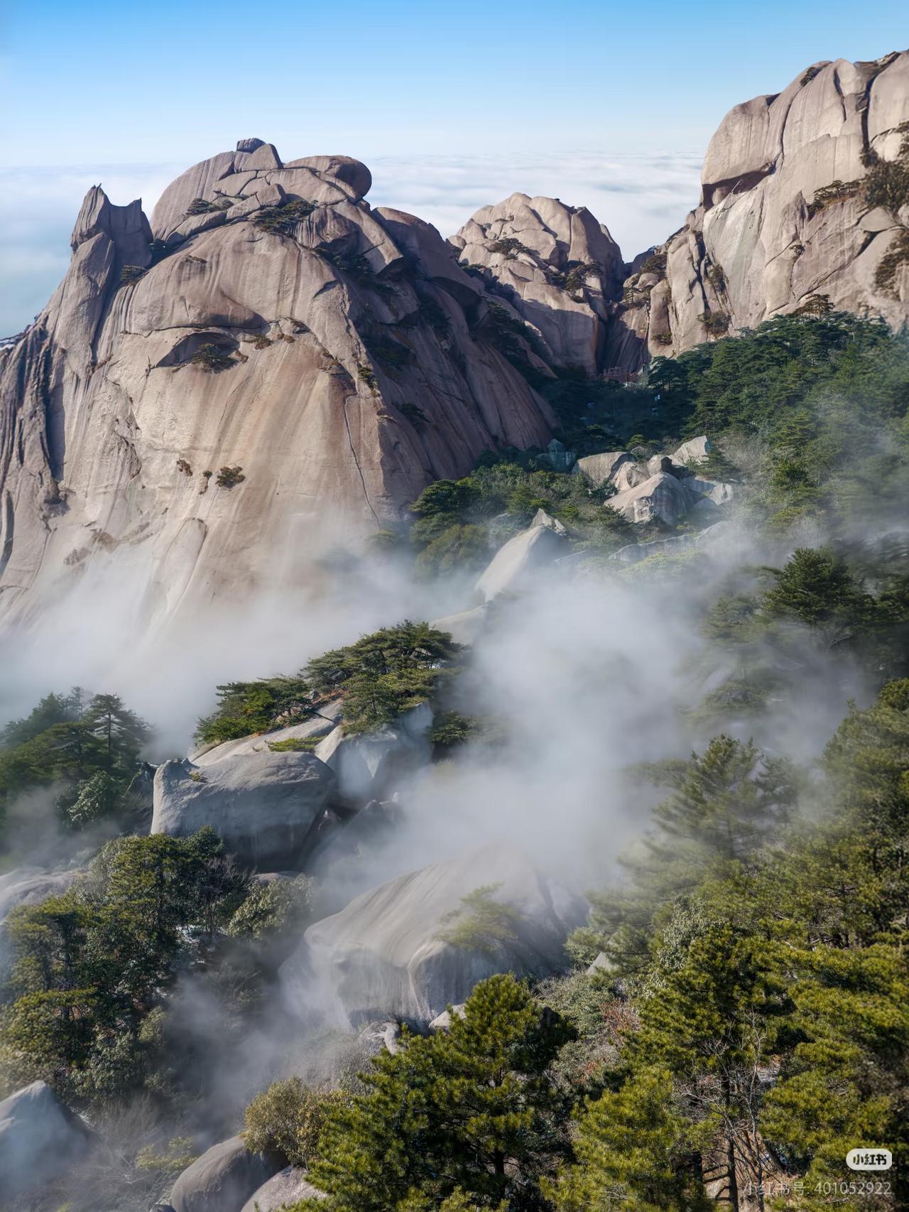 李白没骗我😭安徽这座山真的直达仙境‼️比起人挤人的黄山我更爱这座低调到离