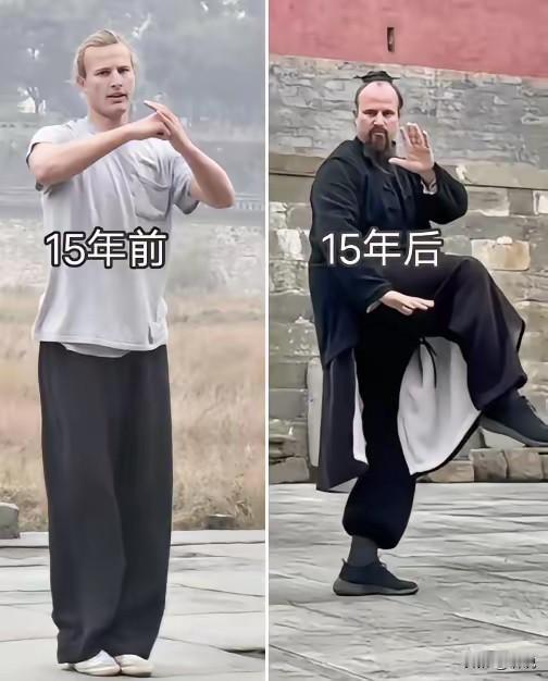 习武多年，头发都变黑了！
