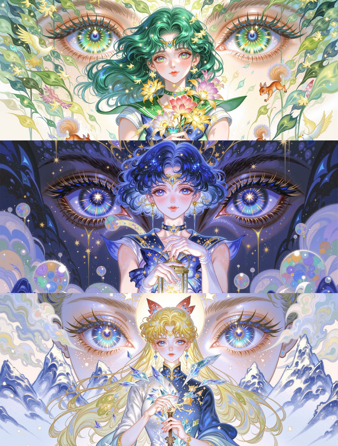 绝美国风插画之美少女战士篇🌙日漫次元星火计划美少女战士​​​
