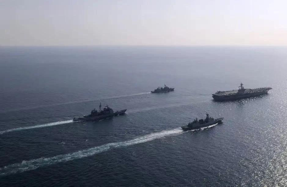 美日菲联合军演，我国大动作后，菲防长向我国喊话，不同寻常日前，南海局势上，