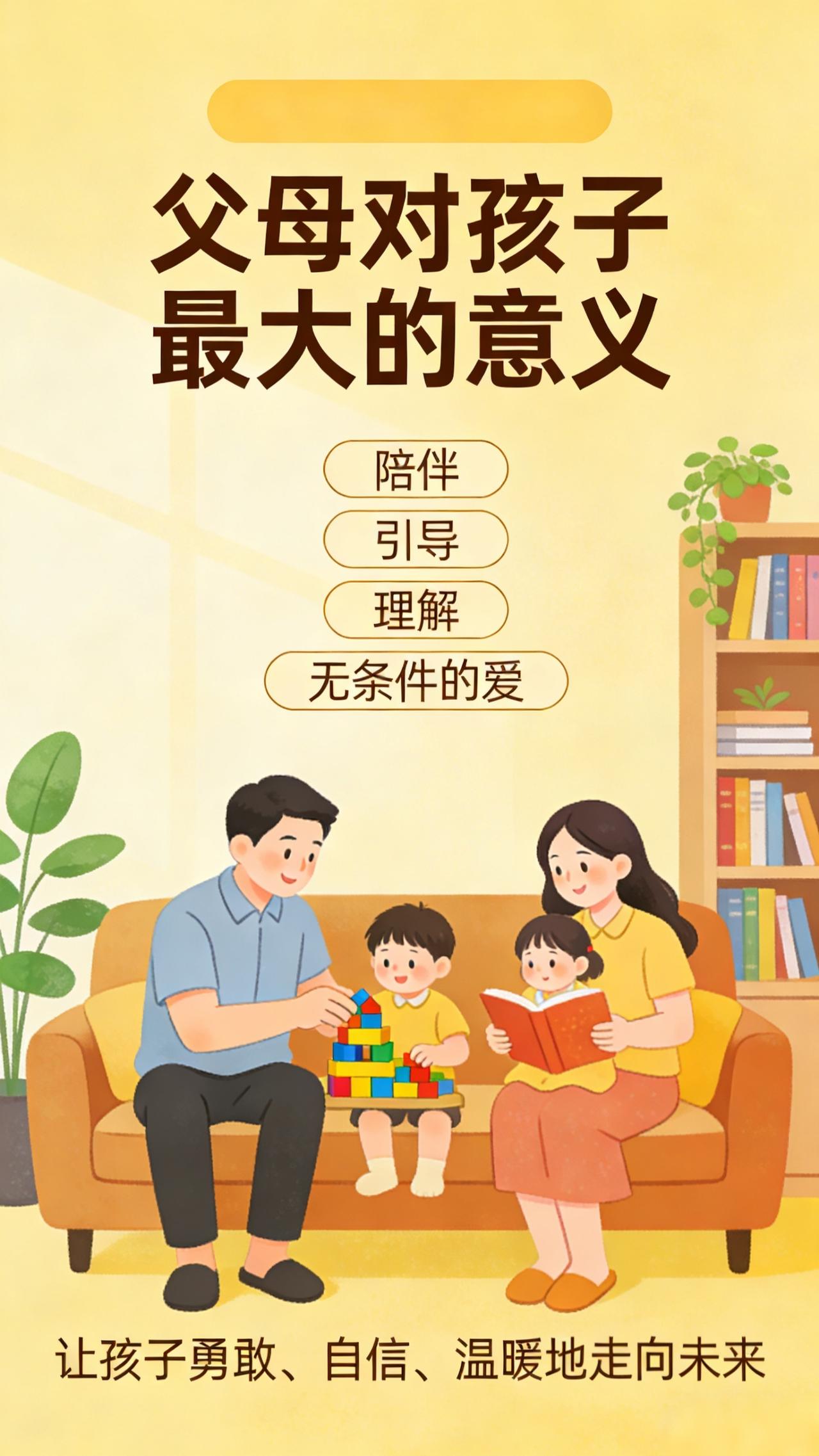 父母对孩子最大的意义是什么?在这个瞬息万变的时代，父母对孩子的意义远远超越了