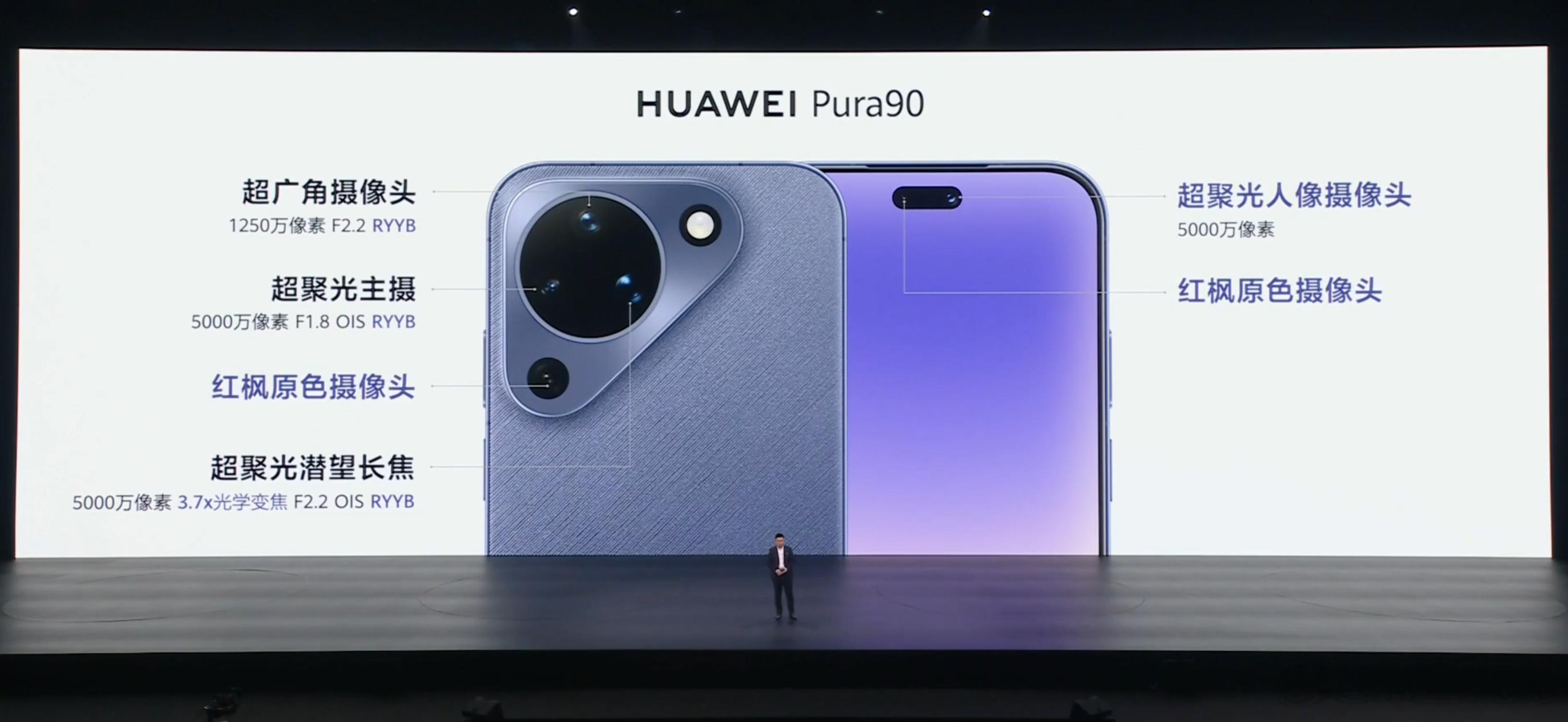 华为Pura90，相比上一代整机性能提升15%，6.8英寸直屏，50MP1/