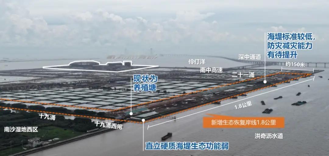 【南沙新增“超55万㎡“亲海空间!位置在这里!】南沙在退围还湿方面又有新的成就了